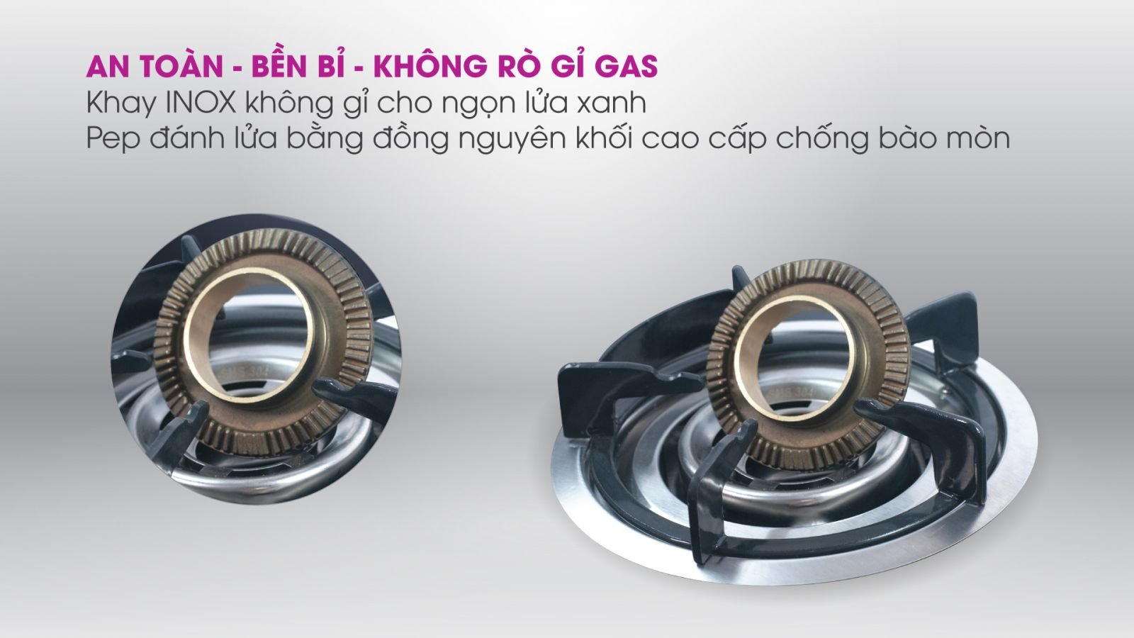 khay inox bếp gas âm cơ hotto